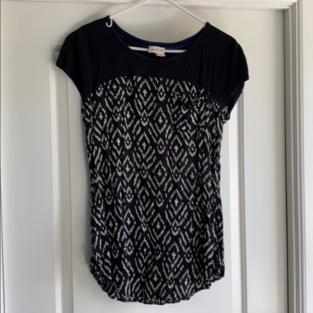 Cap Sleeve Cotton Top from Anthropologie